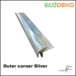 Wall Profile Outer Corner Silver